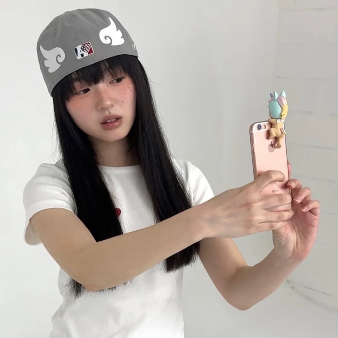 엔젤 윙 캡 AE SYMBOL ANGEL WING CAP [GREY] 상품이미지3