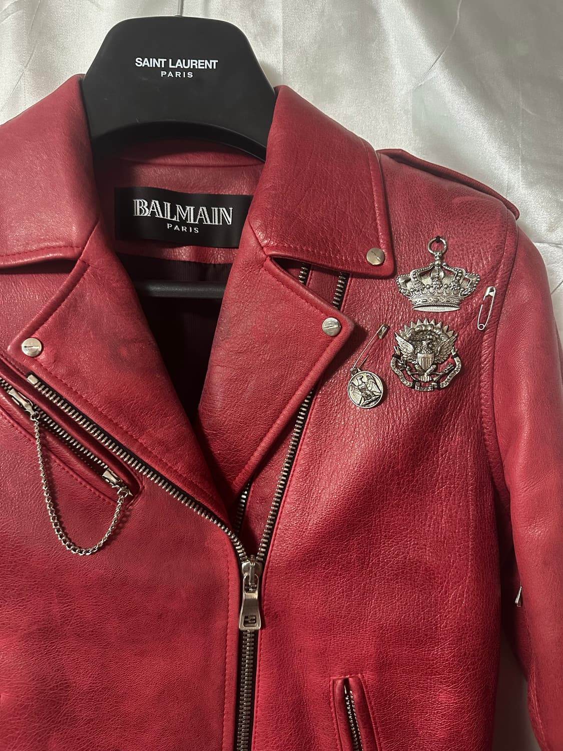 발망 SS11 세이프티핀 레더 자켓 상품이미지4