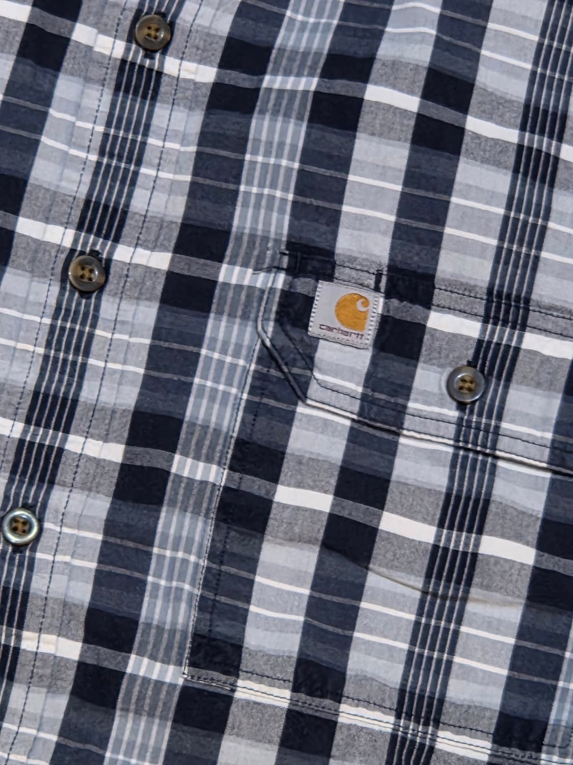 Carhartt 칼하트 체크 반팔셔츠 상품이미지2