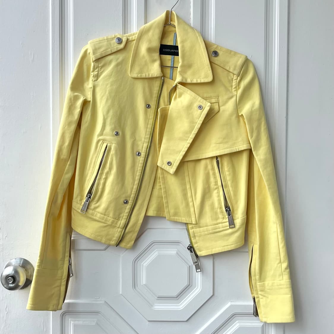 Disquared yellow jacket 디스퀘어드 자켓 옐로우 연노랑 상품이미지1
