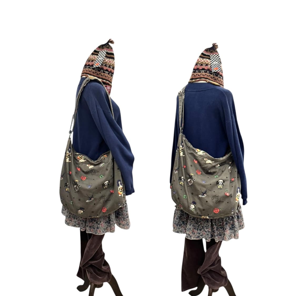 히스테릭글래머 타투 숄더백 차콜 상품이미지9