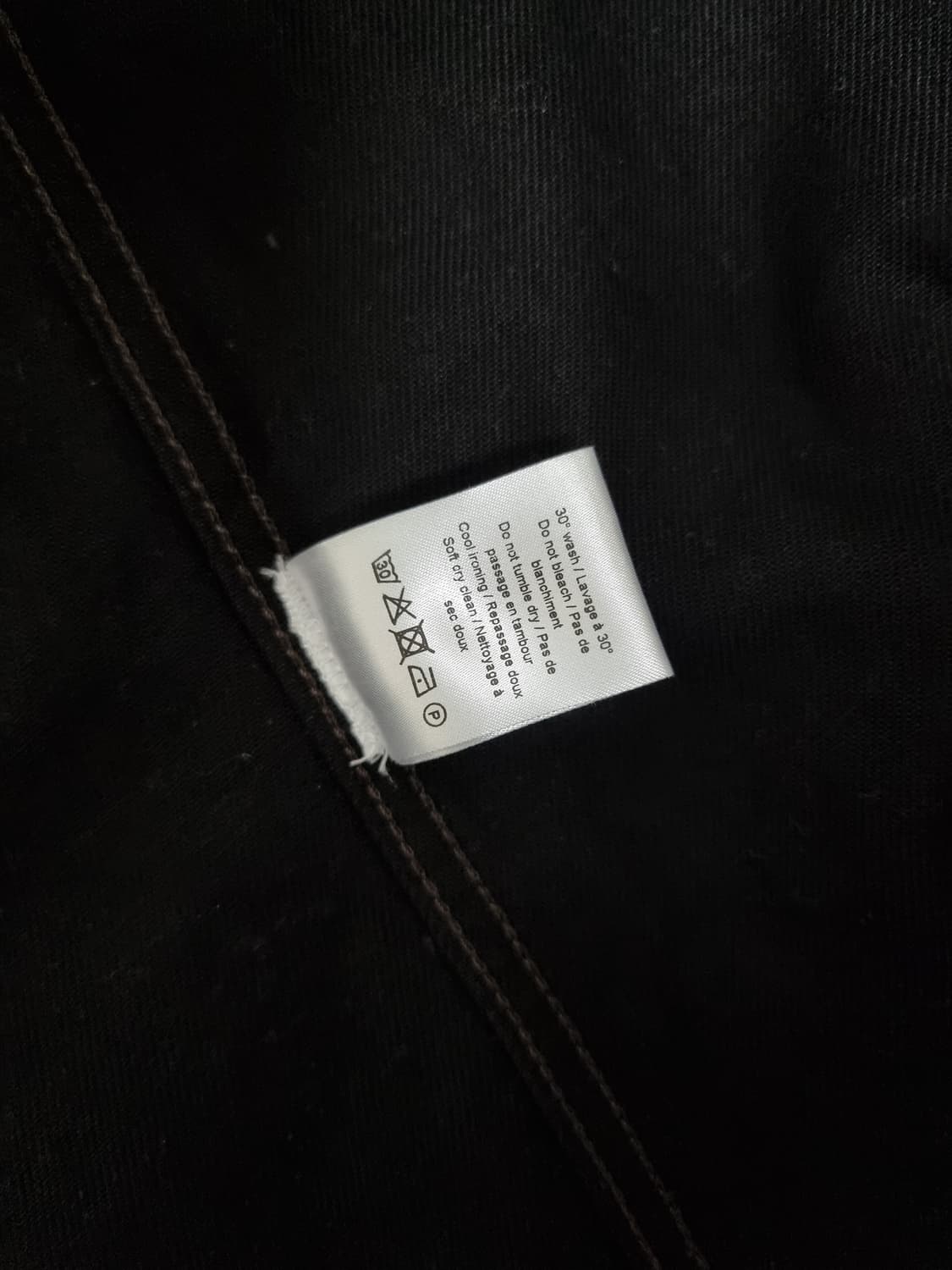 21fw 르메르 데님 자켓 46size 블랙 상품이미지3