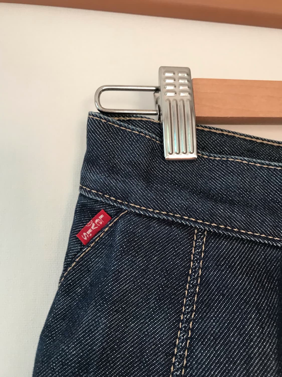 리바이스 데님 미디 플리츠 스커트 상품이미지5