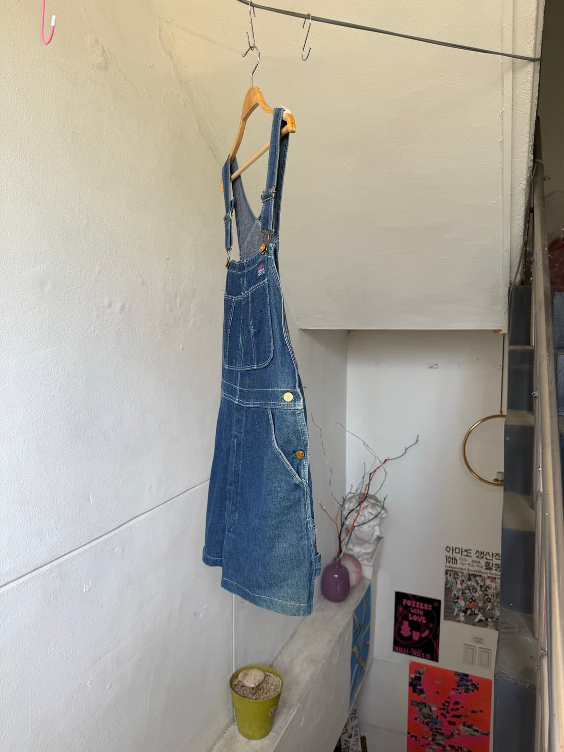 LEVI‘S 고전 데님 멜빵 스커트 상품이미지4