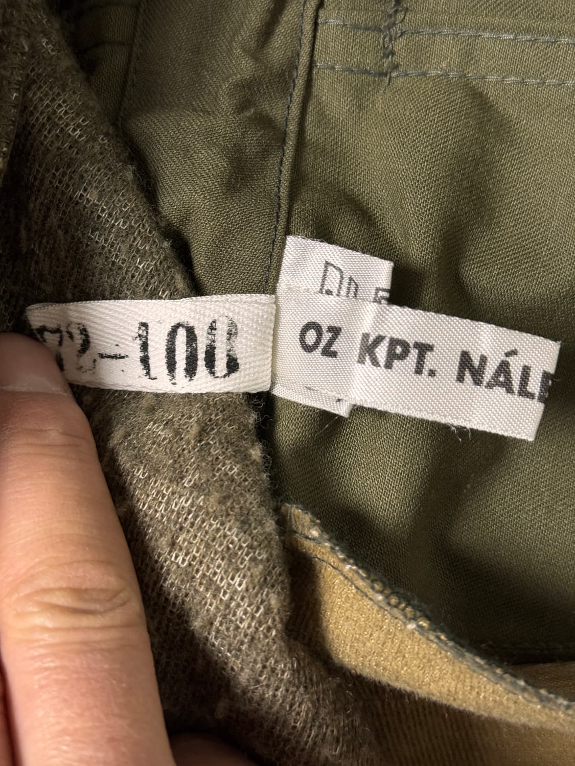 체코군 파카 카키색 50사이즈 상품이미지6