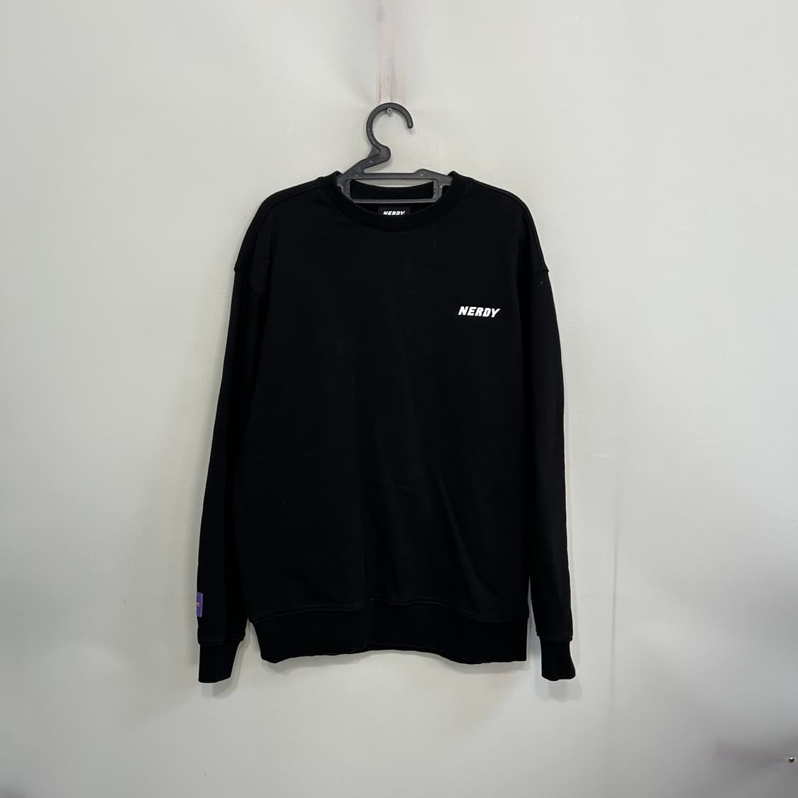 널디 남성 맨투맨 티셔츠 M 블랙 상품이미지1