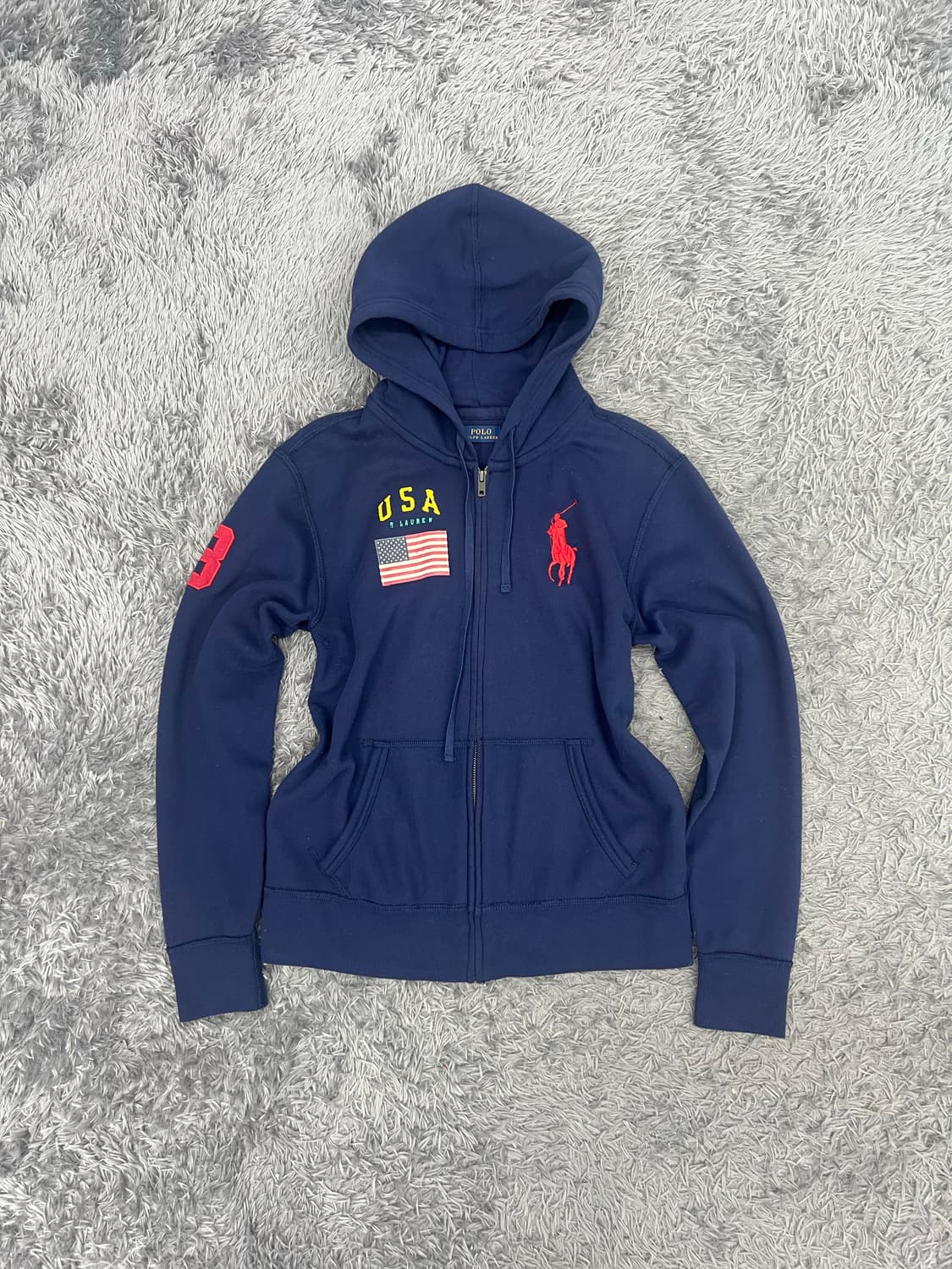Polo 빅포니 성조기 후드집업  상품이미지1