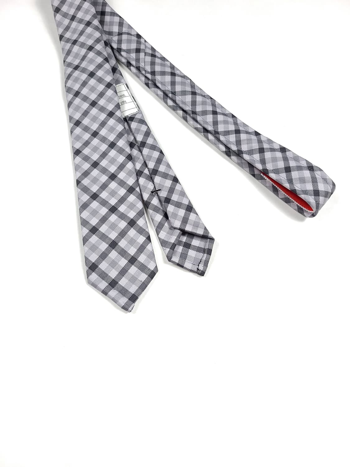 톰브라운 그레이 체크 넥타이 상품이미지3