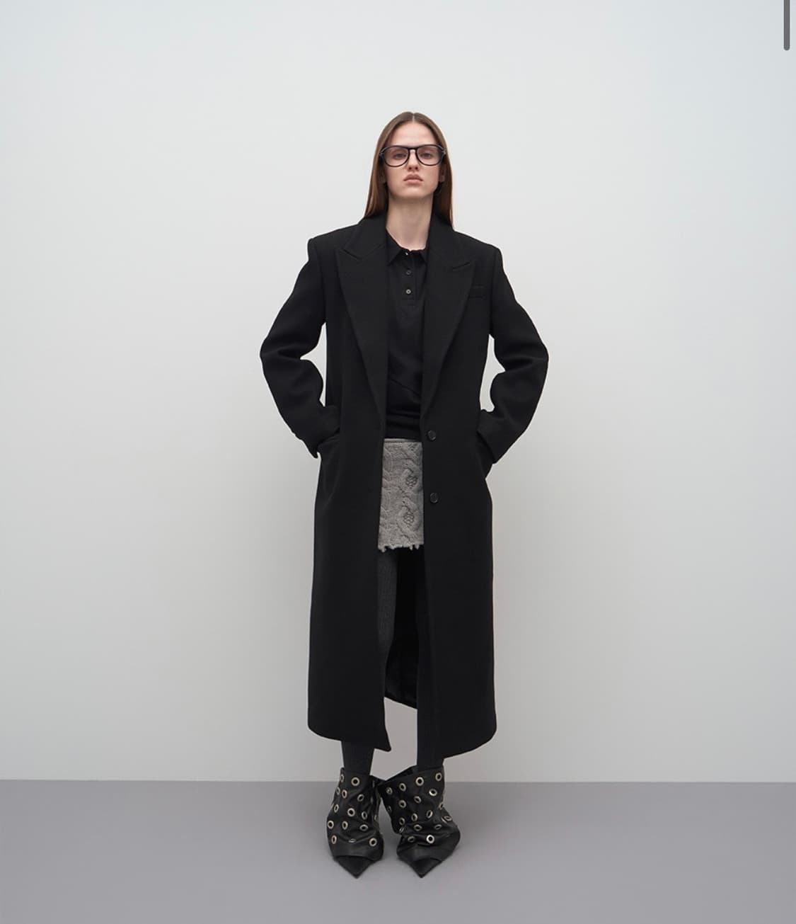 Lcdc tm 롱코트 블랙 상품이미지1