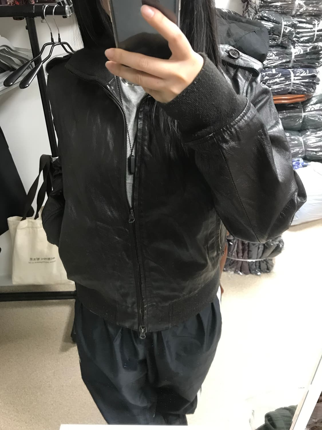 빈티지 브라운 레더자켓  상품이미지5