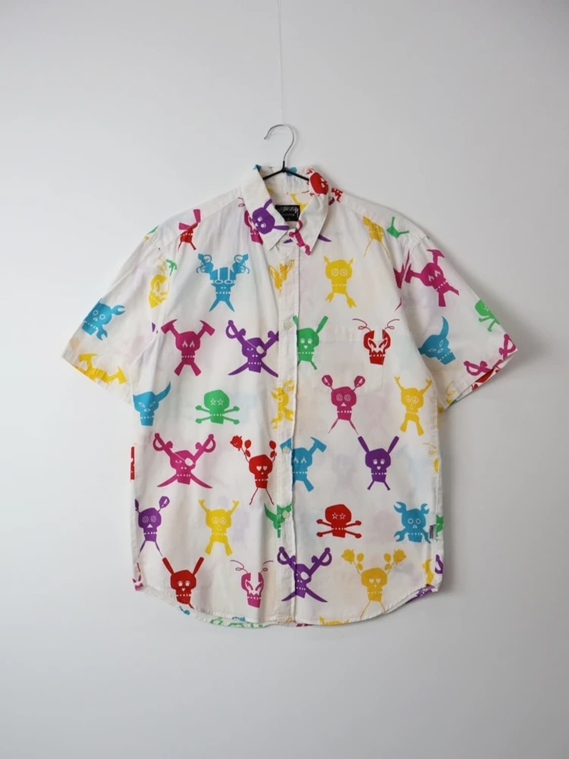 Stussy Skull Pattern Short Sleeve Shirt 상품이미지3