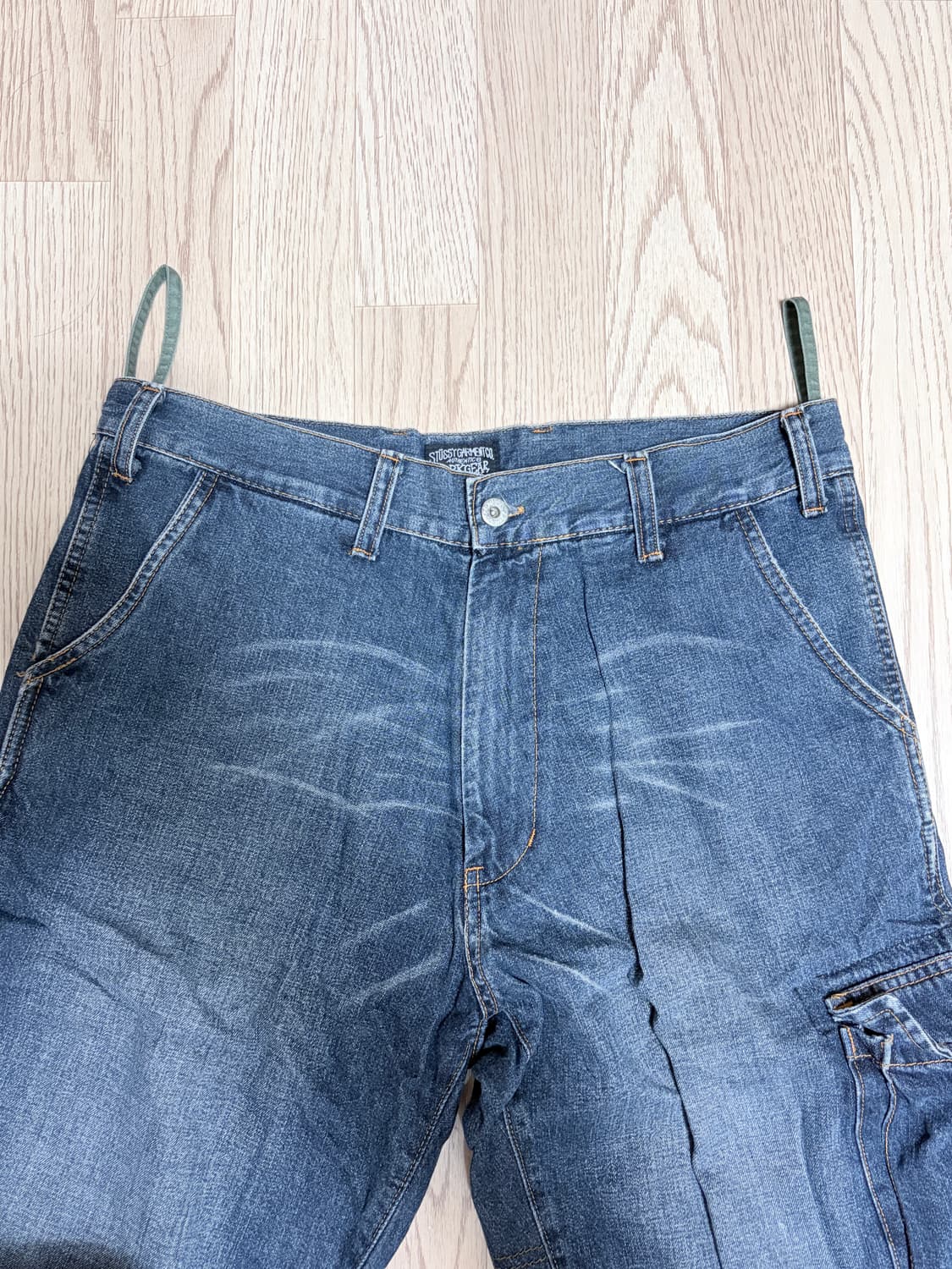 [32] 00년대 올드 스투시 워크기어 데님 워크 쇼츠 상품이미지8