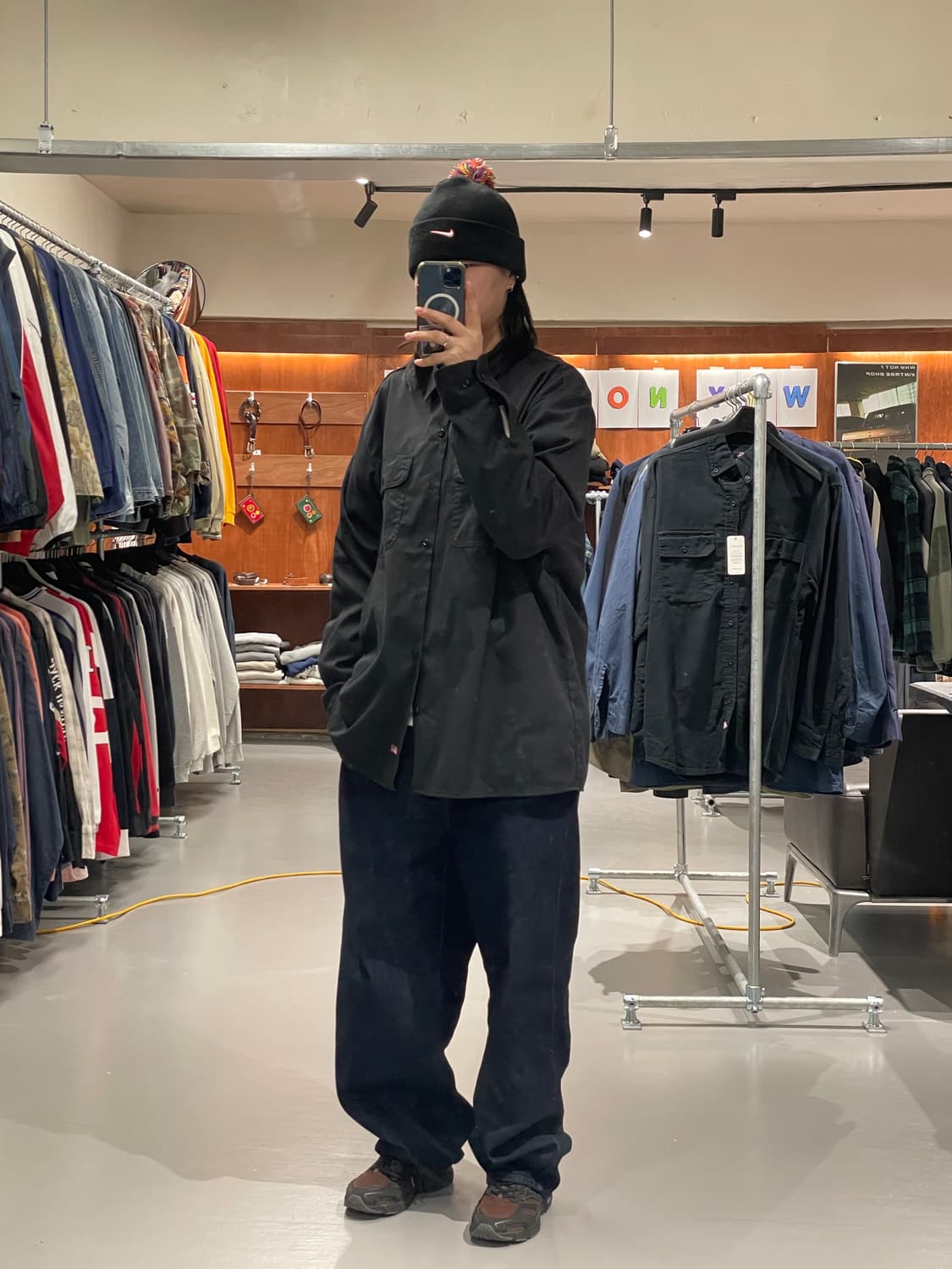 디키즈 워크 셔츠(블랙)   상품이미지4