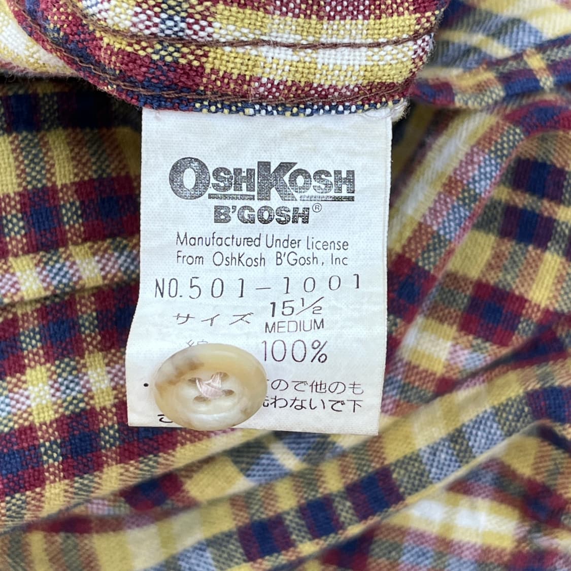OshKosh 체크 셔츠 (실측확인) 상품이미지5