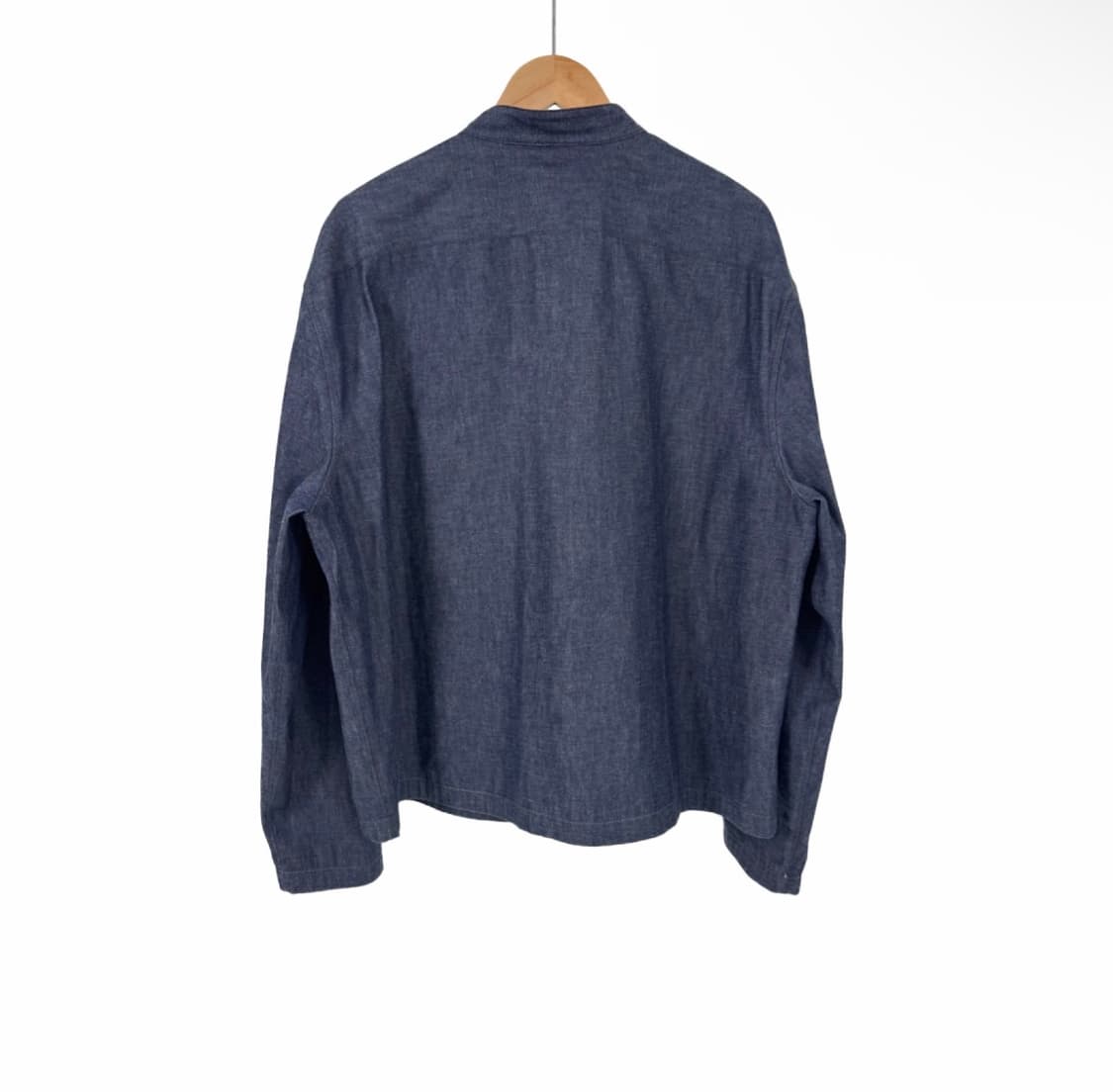 [43] 에르메스 남성 24ss 메디슨 카라 셔츠 집업 자켓 인디고 상품이미지3