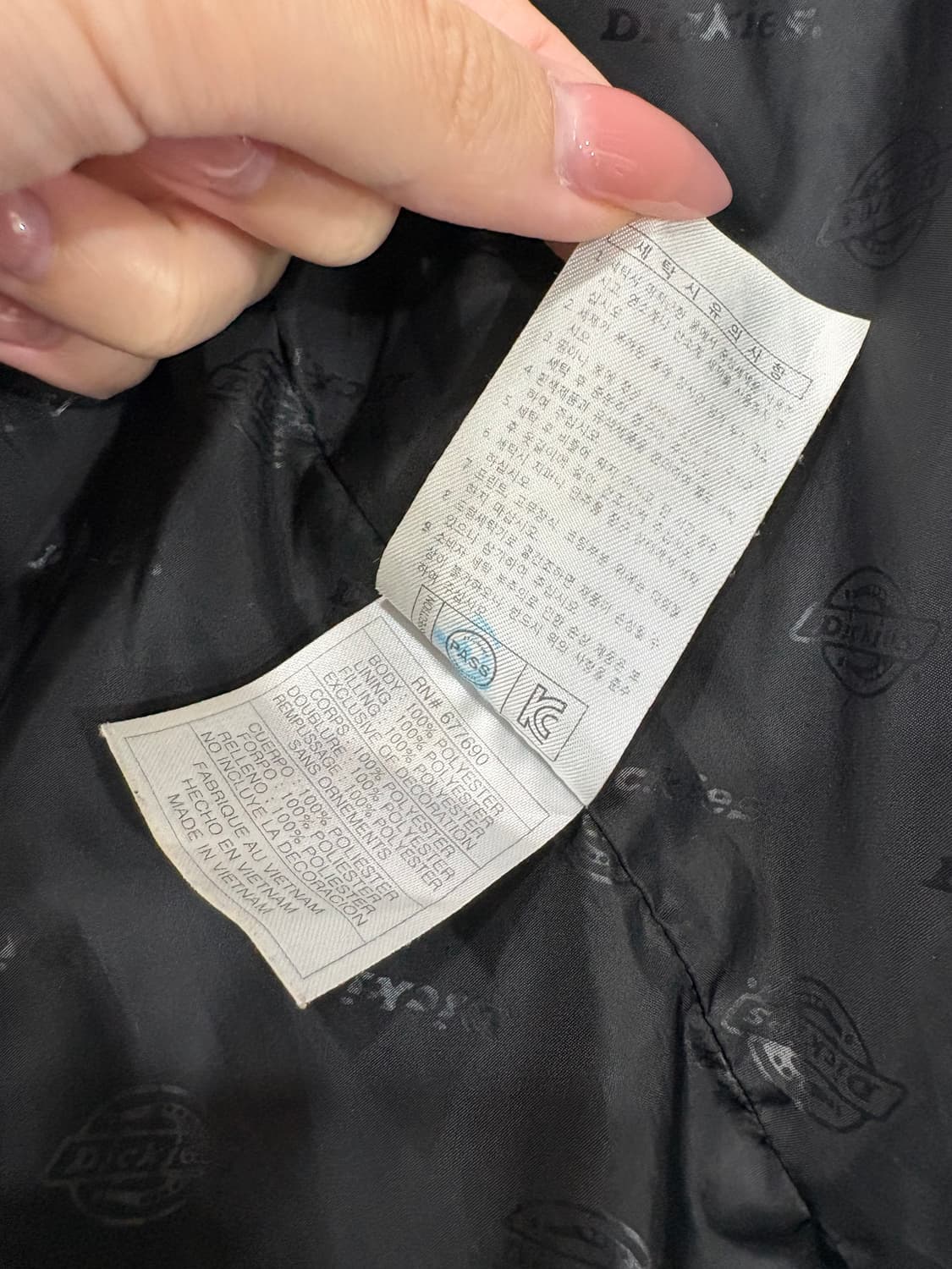 디키즈 조끼패딩 블랙 상품이미지4
