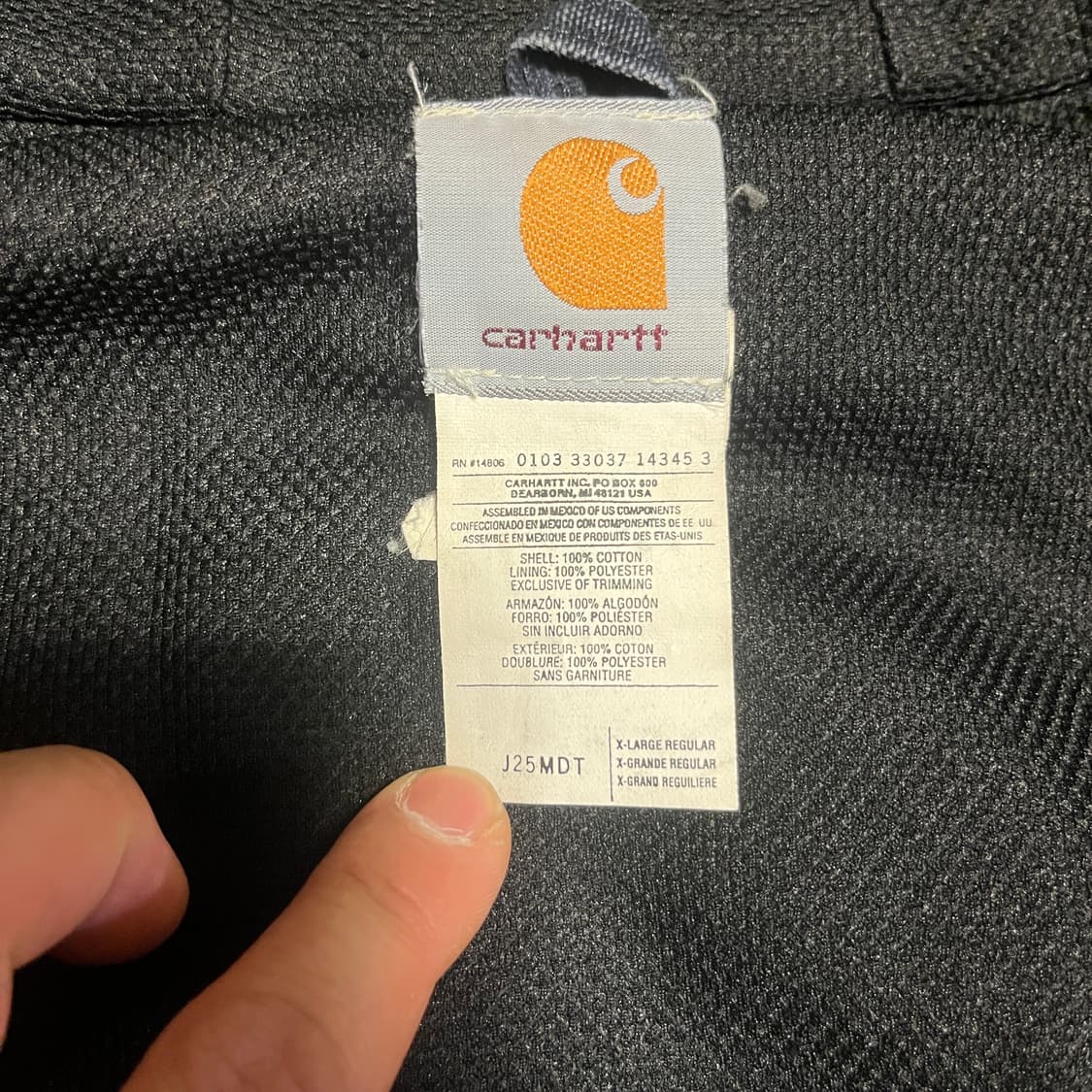 [XL] 00s 빈티지 칼하트 J25 액티브 자켓 MDT 상품이미지6
