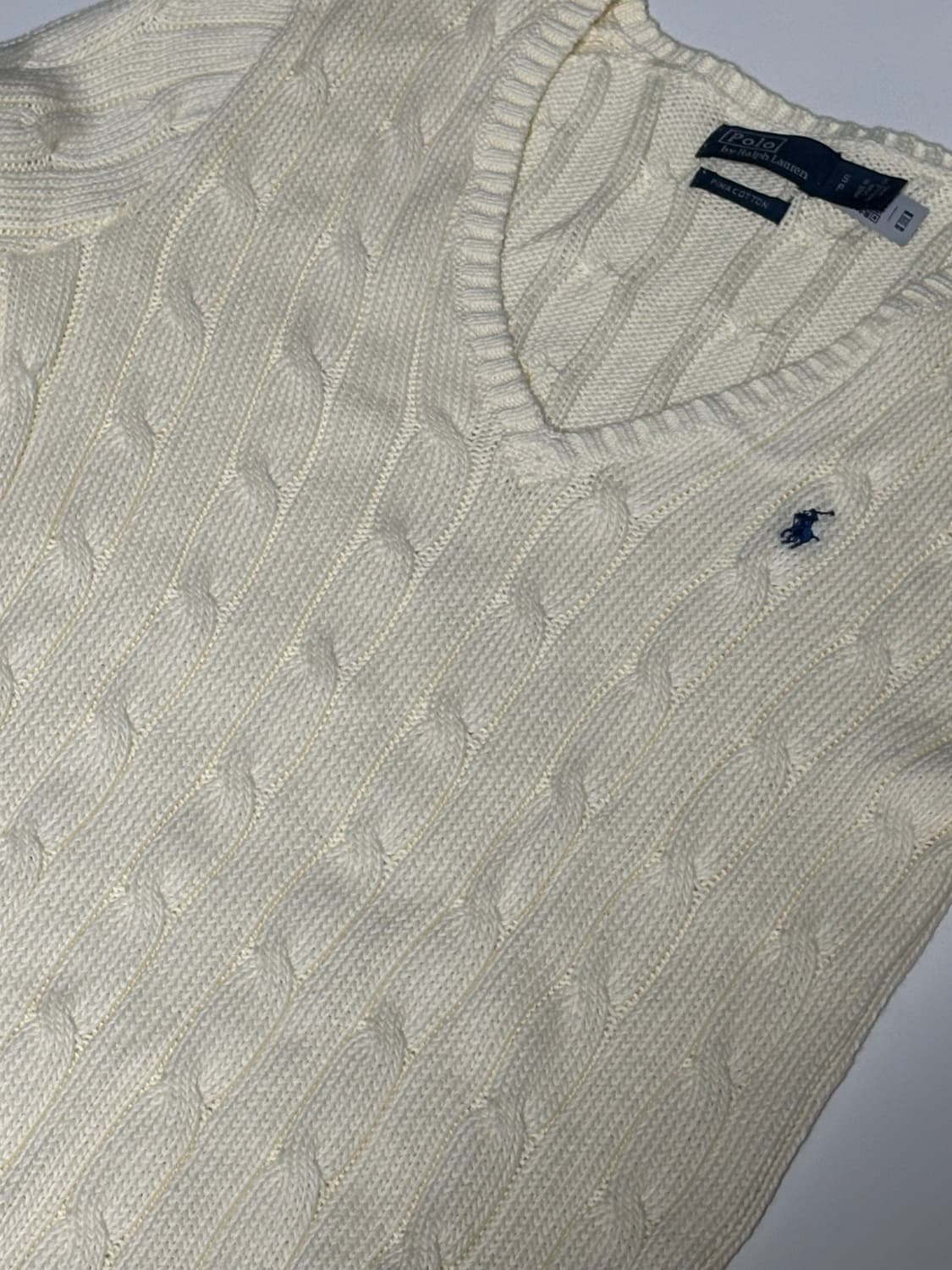 폴로 랄프로렌 케이블 니트 아이보리 S (5.5)(수수료포함) 상품이미지1