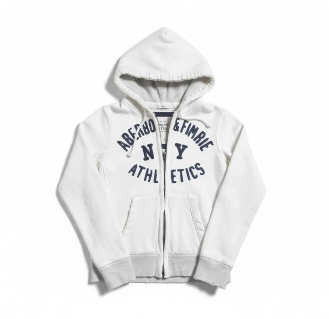 🤍아베크롬비 빅로고 머슬핏 화이트 후드집업🤍 상품이미지1