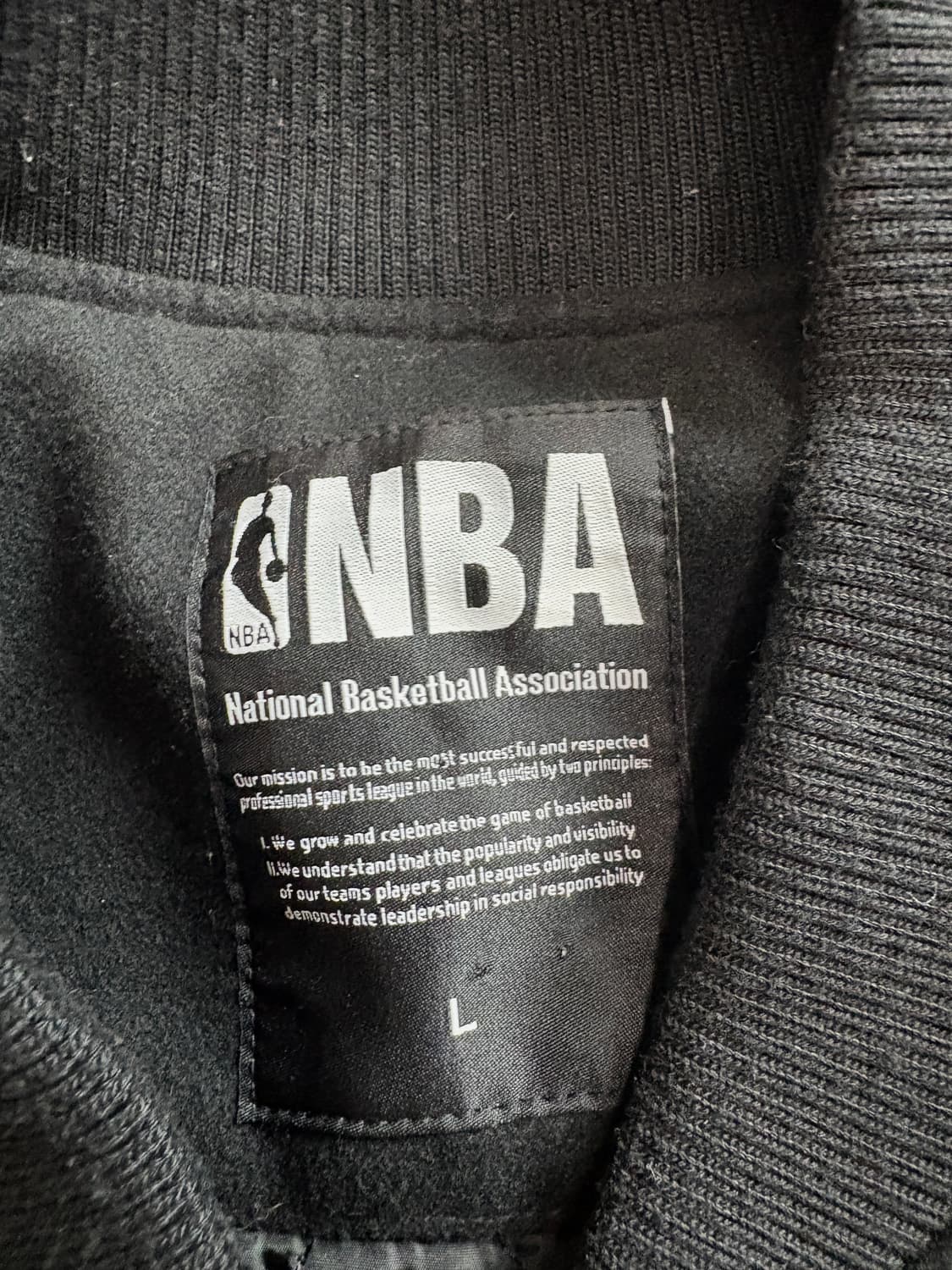 NBA 시카고 불스 파이핑 울 바시티 자켓 4487 상품이미지4