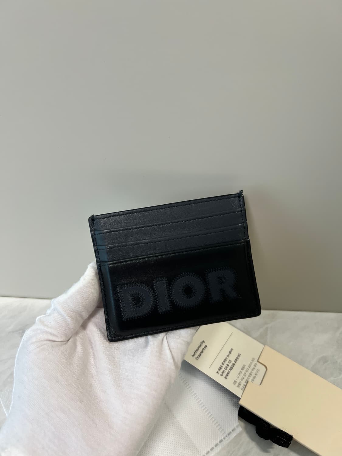 디올 시그니처 카드지갑 딥그레이 상품이미지1