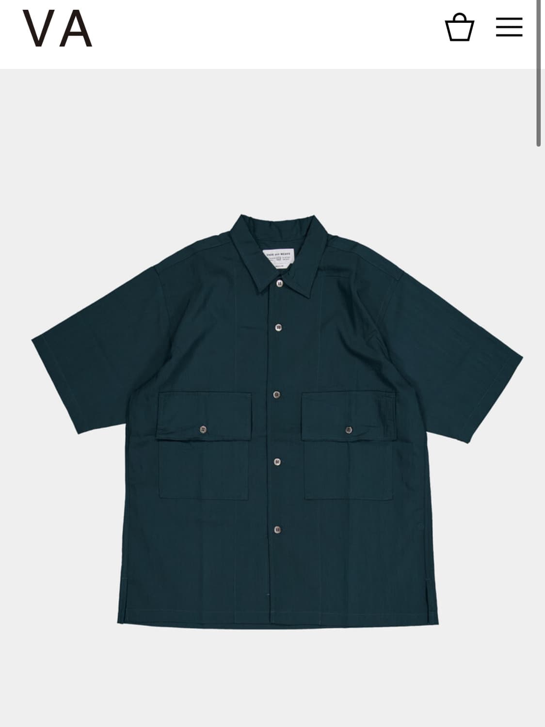 엔즈앤드민즈 25ss corfu shirts 셔츠 darkgreen컬러 상품이미지1