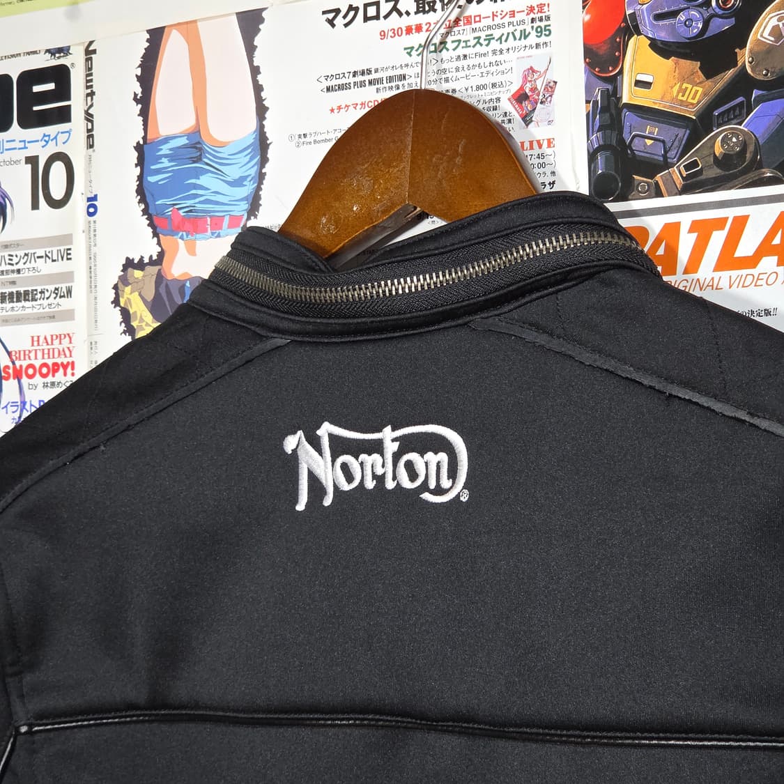 JPN 노턴 투웨이 안기모 폴리 바이커 자켓 상품이미지7