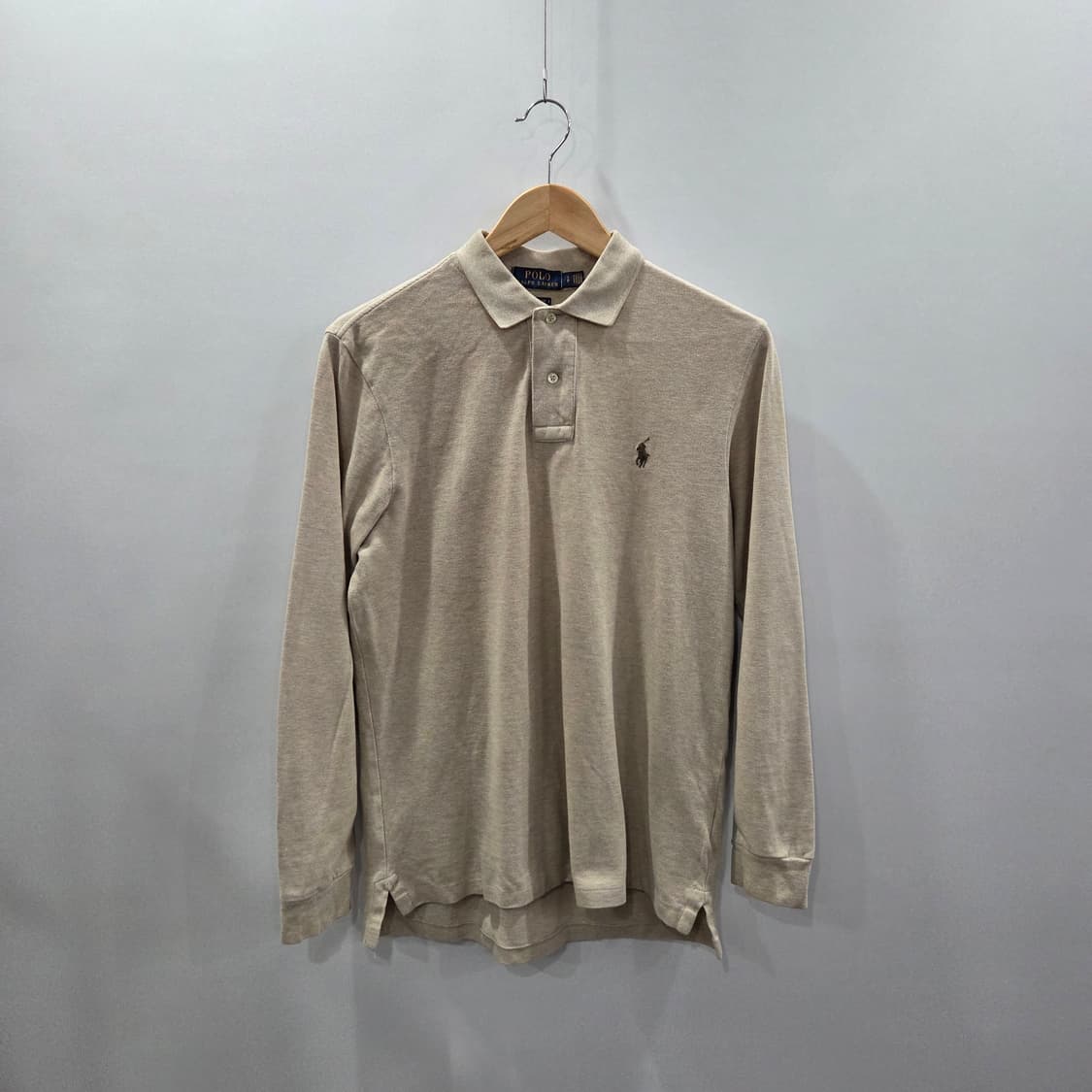 폴로랄프로렌 피케 카라 롱슬리브 오트밀 S 상품이미지1