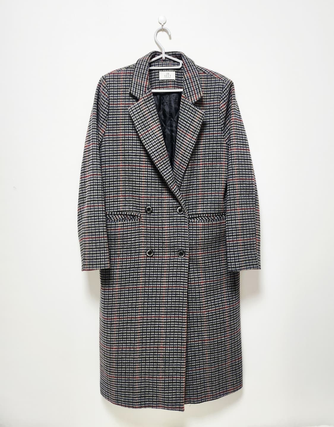 체크 누빔코트 상품이미지1