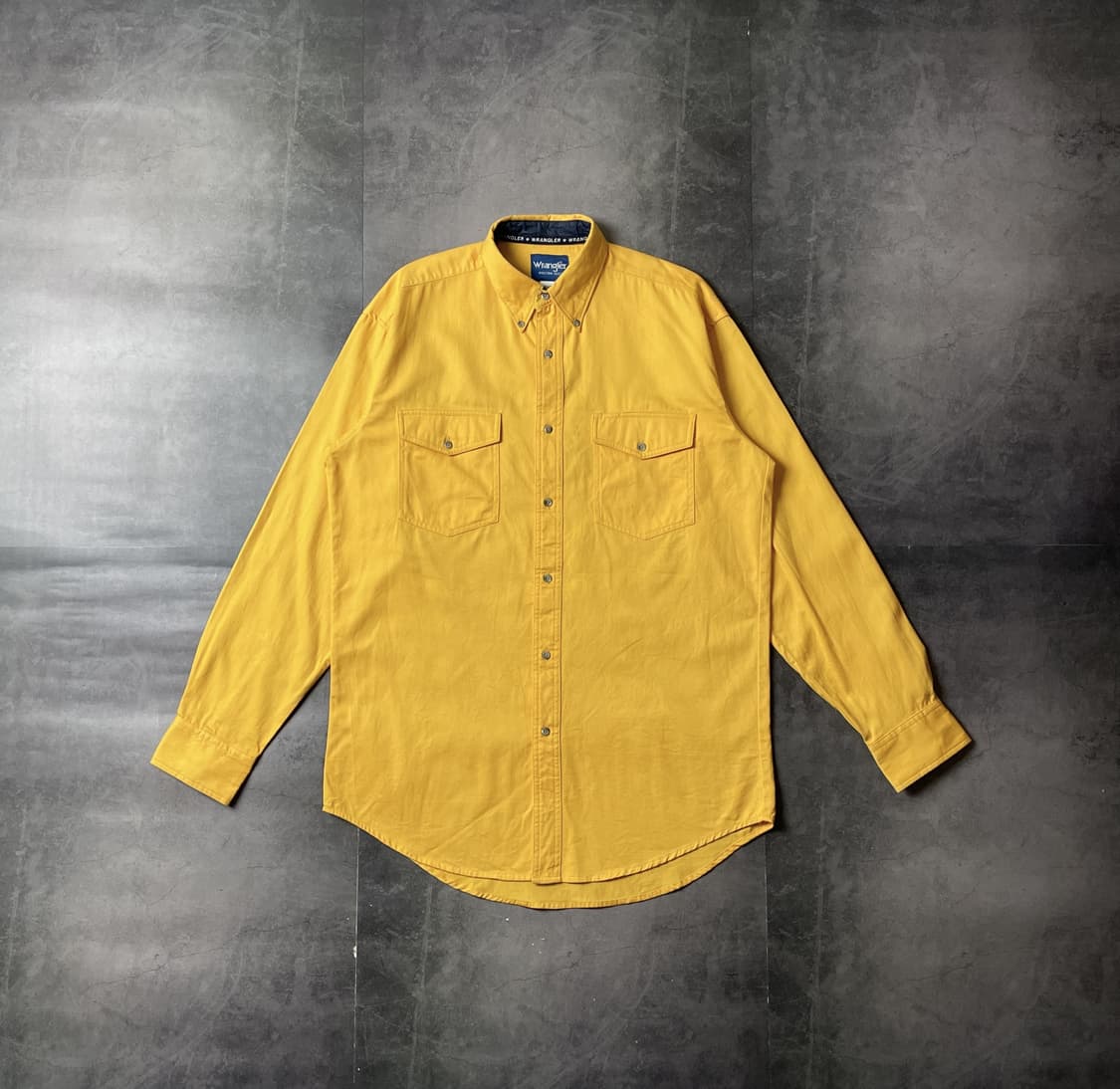 WRANGLER  랭글러 빈티지 옐로우 코튼 셔츠 A00651 상품이미지1