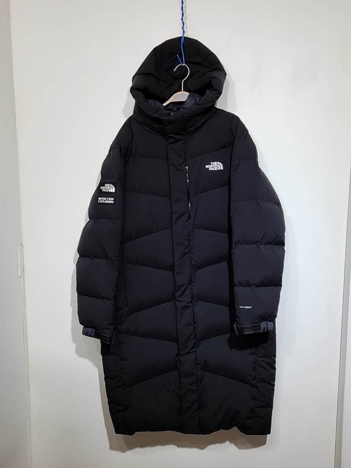 노스페이스 구스다운 롱패딩 점퍼 블랙 거위털 빅사이즈 패딩코트  상품이미지1