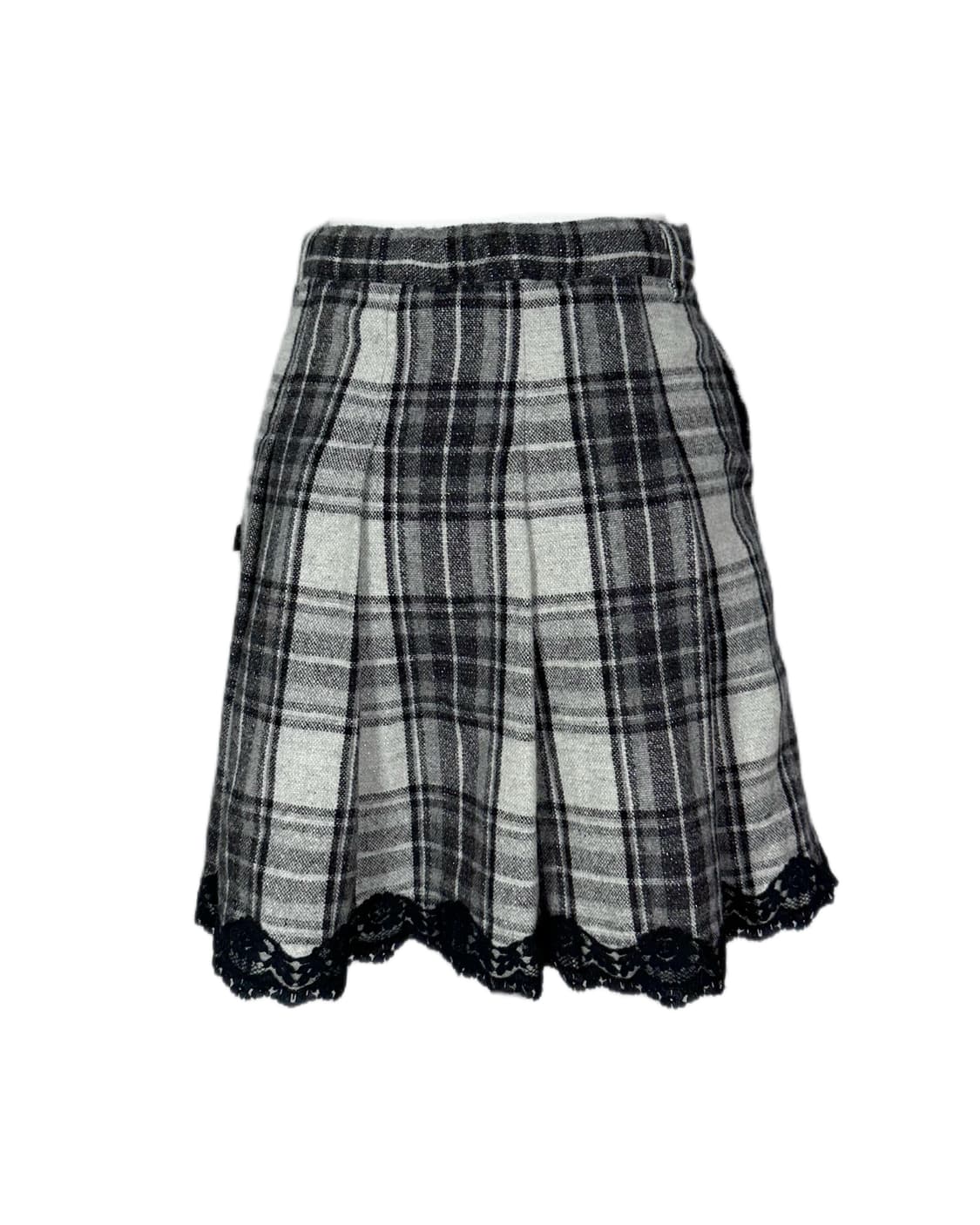 highteen check lace skirt 상품이미지5