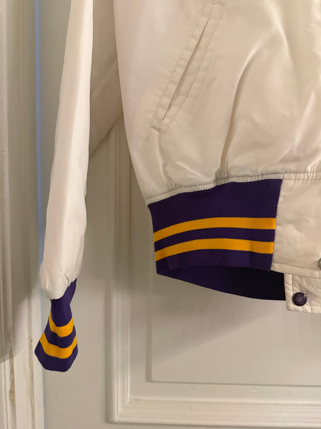 빈티지 화이트 스타디움 자켓 상품이미지3