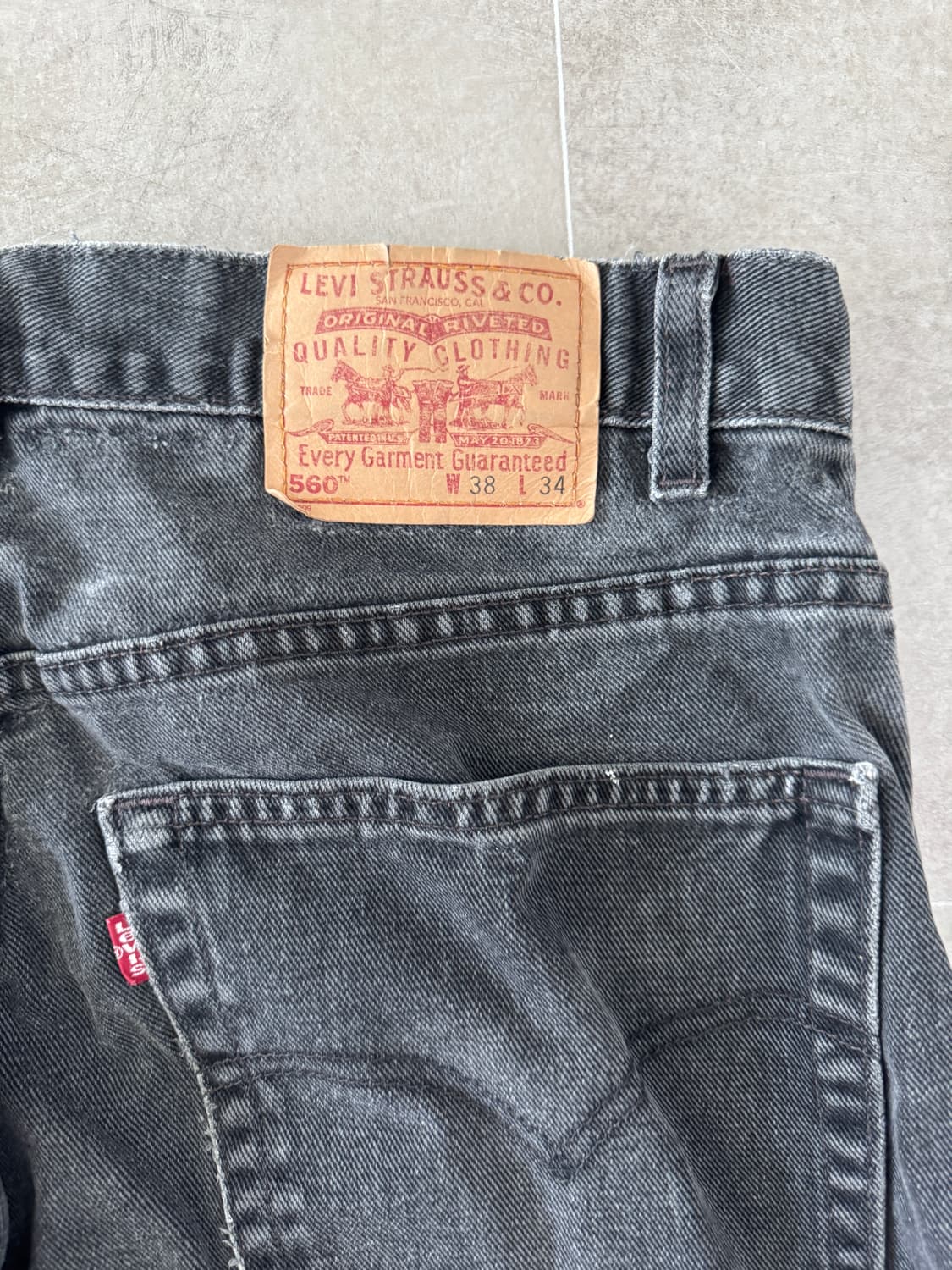 00s made in usa 리바이스 560 흑청 상품이미지3