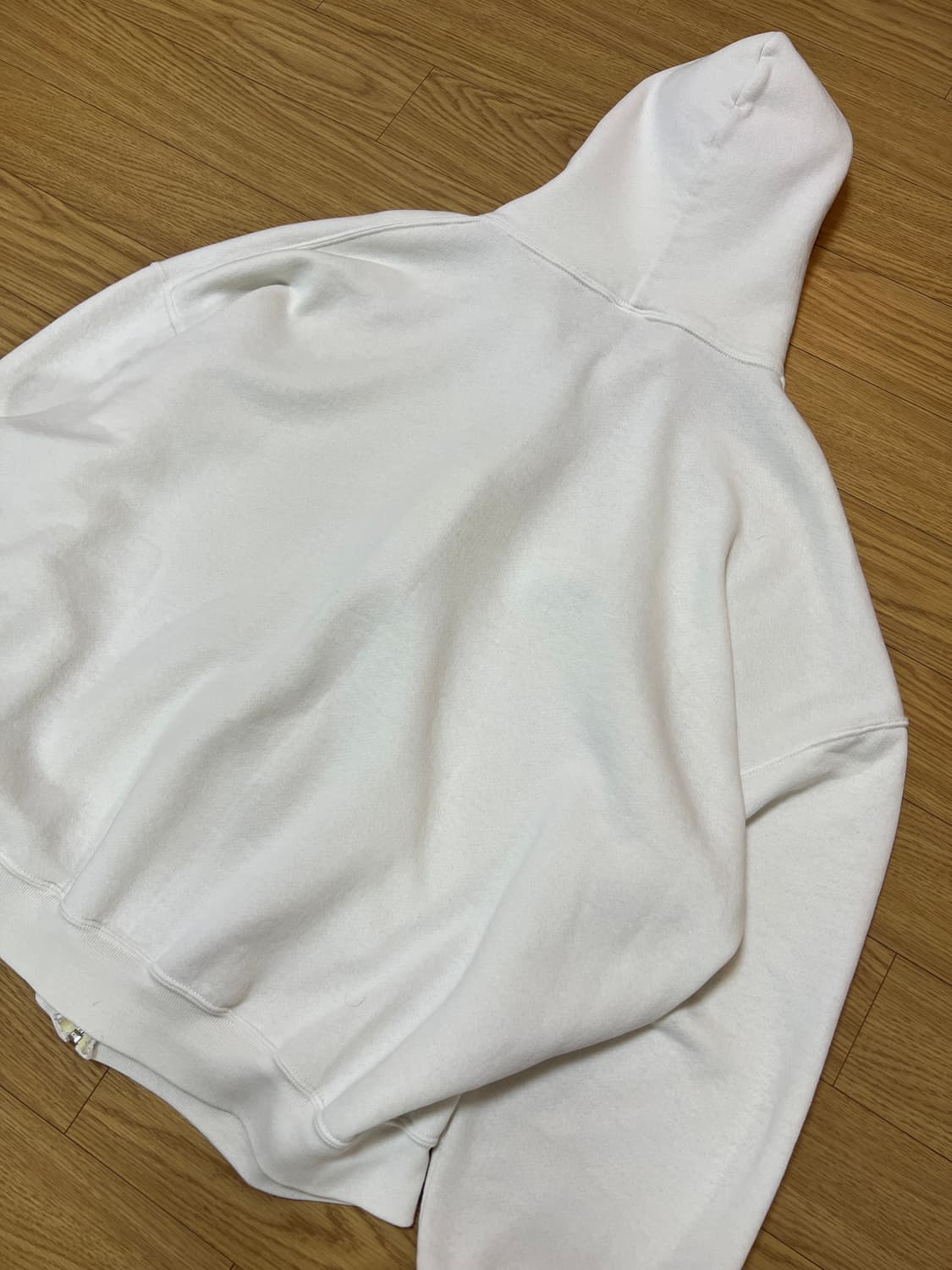 90s 러셀 빈티지 후드집업 화이트 XXL 상품이미지7