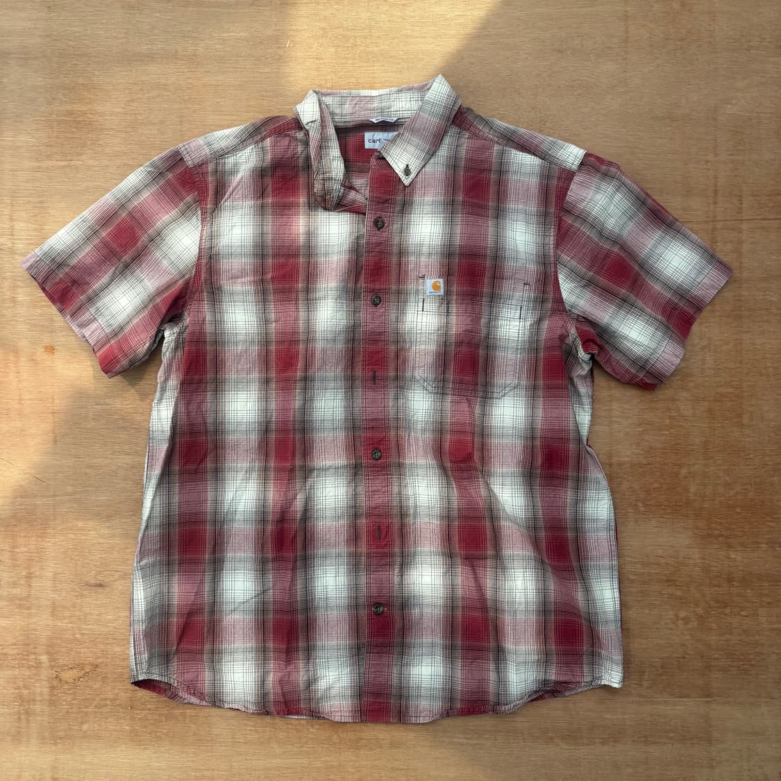  Carhartt Vintage Red Plaid Work Shirt   상품이미지1