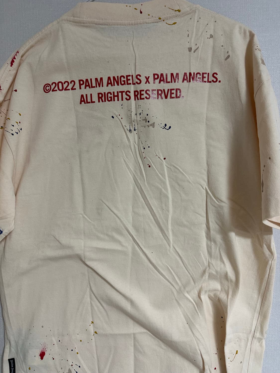 팜 엔젤스 22SS 시즌 페인트 스플래터 팜 트리 반팔 티셔츠 상품이미지5