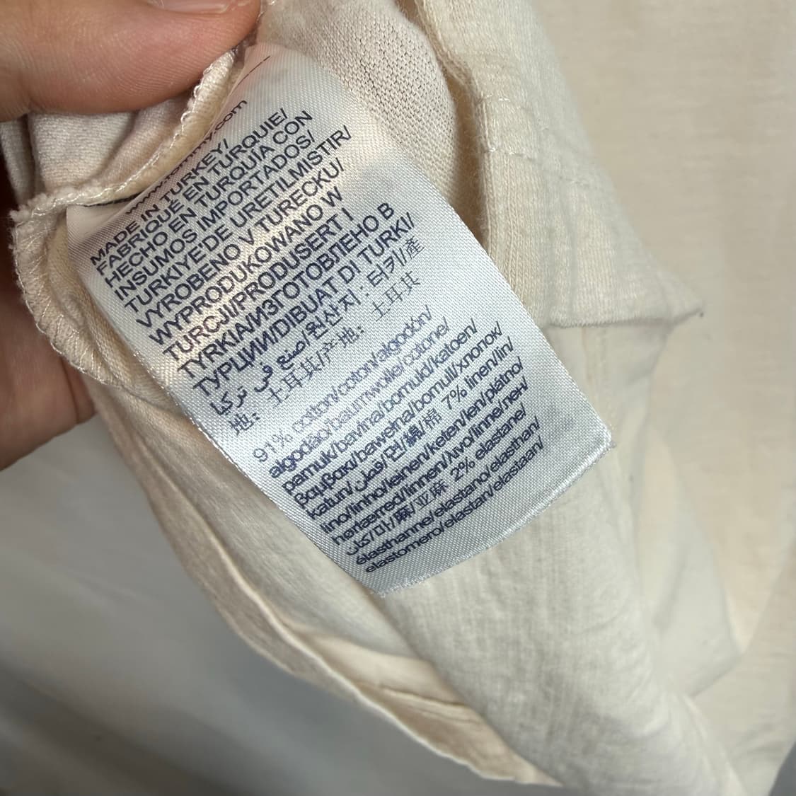 타미힐피거 린넨 코튼 카라 반팔티 L 상품이미지6