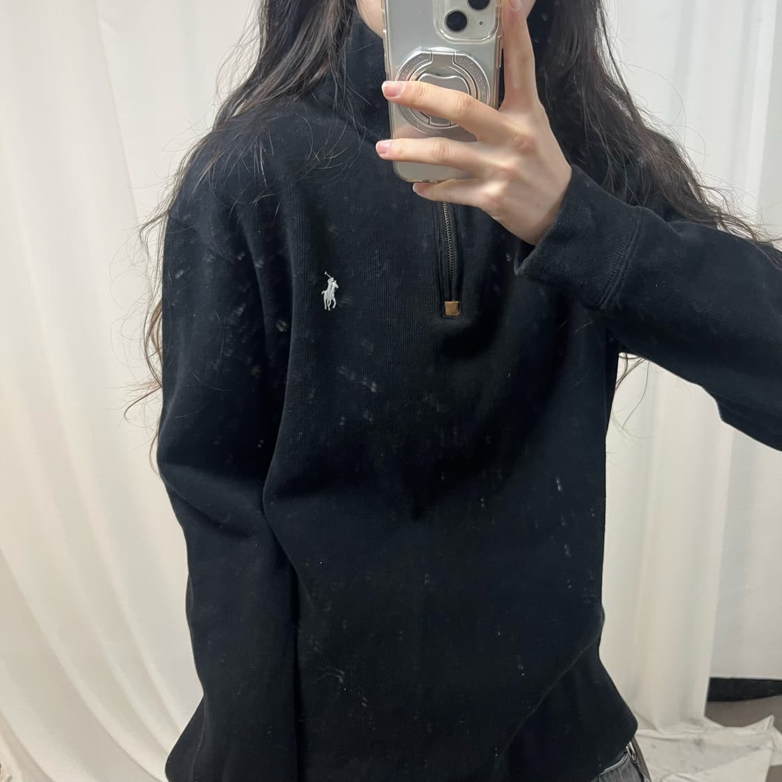 Polo Black Half-zip Knit 상품이미지3