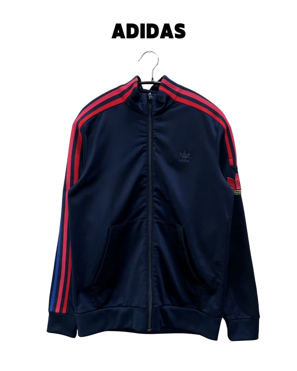 (160) 아디다스 키즈/우먼스 3D 트랙탑 져지 네이비 상품이미지1