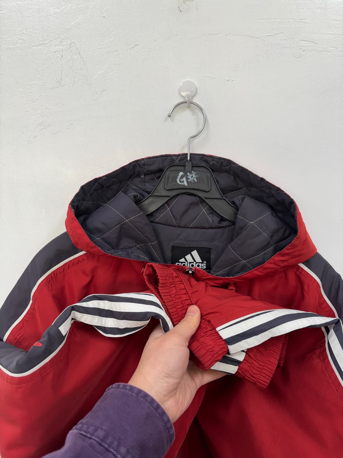 아디다스 올드스쿨 백로고 누빔점퍼 상품이미지4