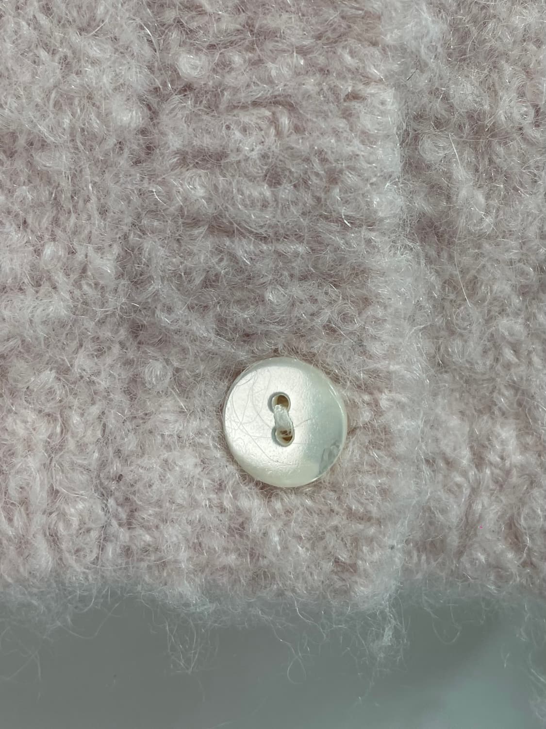 비아플레인 파스텔핑크 알파카 가디건 (on.606) 상품이미지4