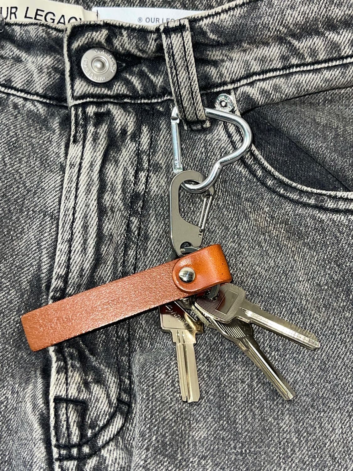 (수량1개) 포루투갈 가죽 베이직키링 데일리키링 상품이미지1
