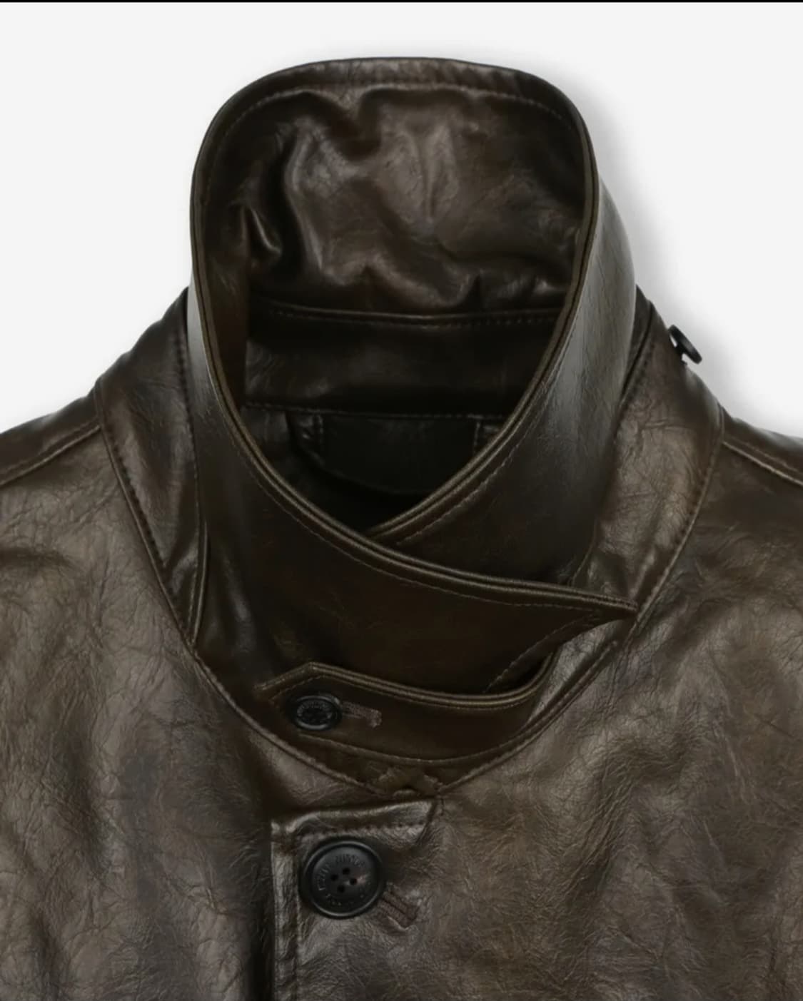 beslow washed leather car coat brown m 상품이미지4