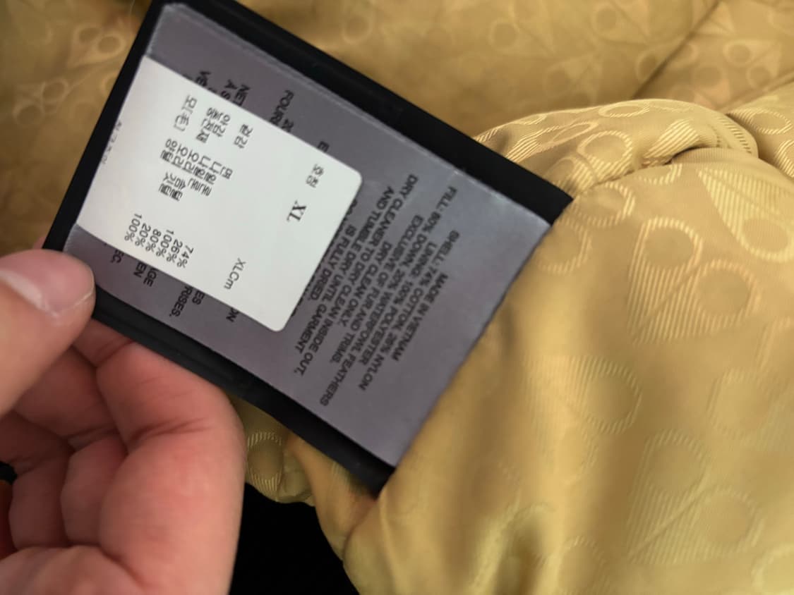 무스너클 패딩 금장 상품이미지4