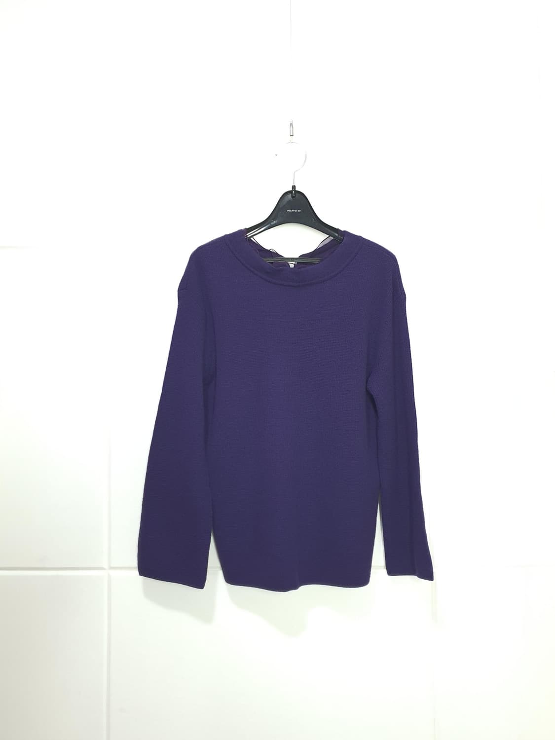 더한섬에스제이에스제이 SJ SJ 실크 러플 니트 사이즈 90F 상품이미지1