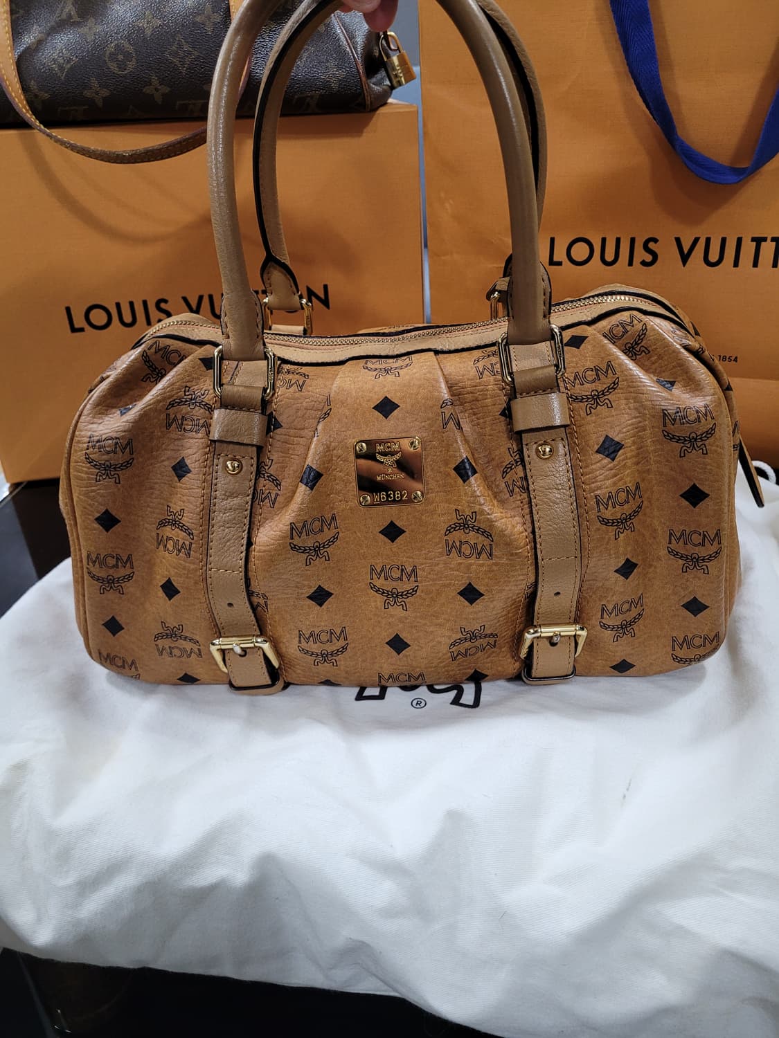 MCM 보스턴백 가방 브라운 상품이미지2