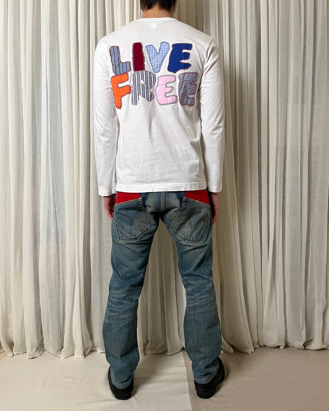 꼼데가르송 24aw 백 패치 롱슬리브 티 comme des garcons 상품이미지6