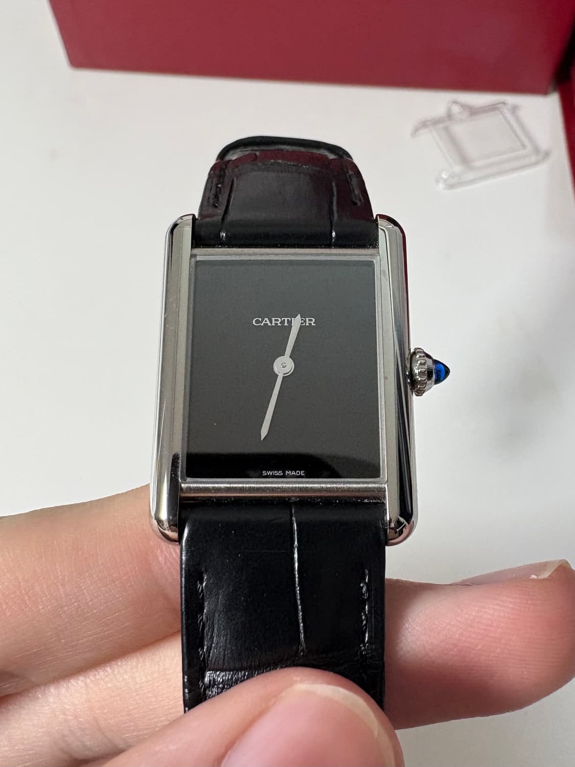 까르띠에 탱크 머스트 라지 블랙 래커 WSTA0072 상품이미지3