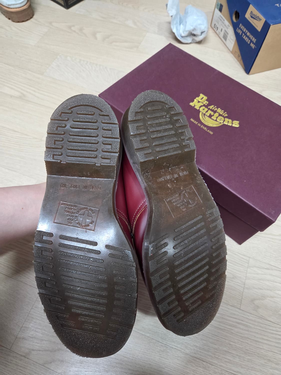 (MIE 버전)(20 분 착용)닥터마틴 mie 체리레드 270 상품이미지6